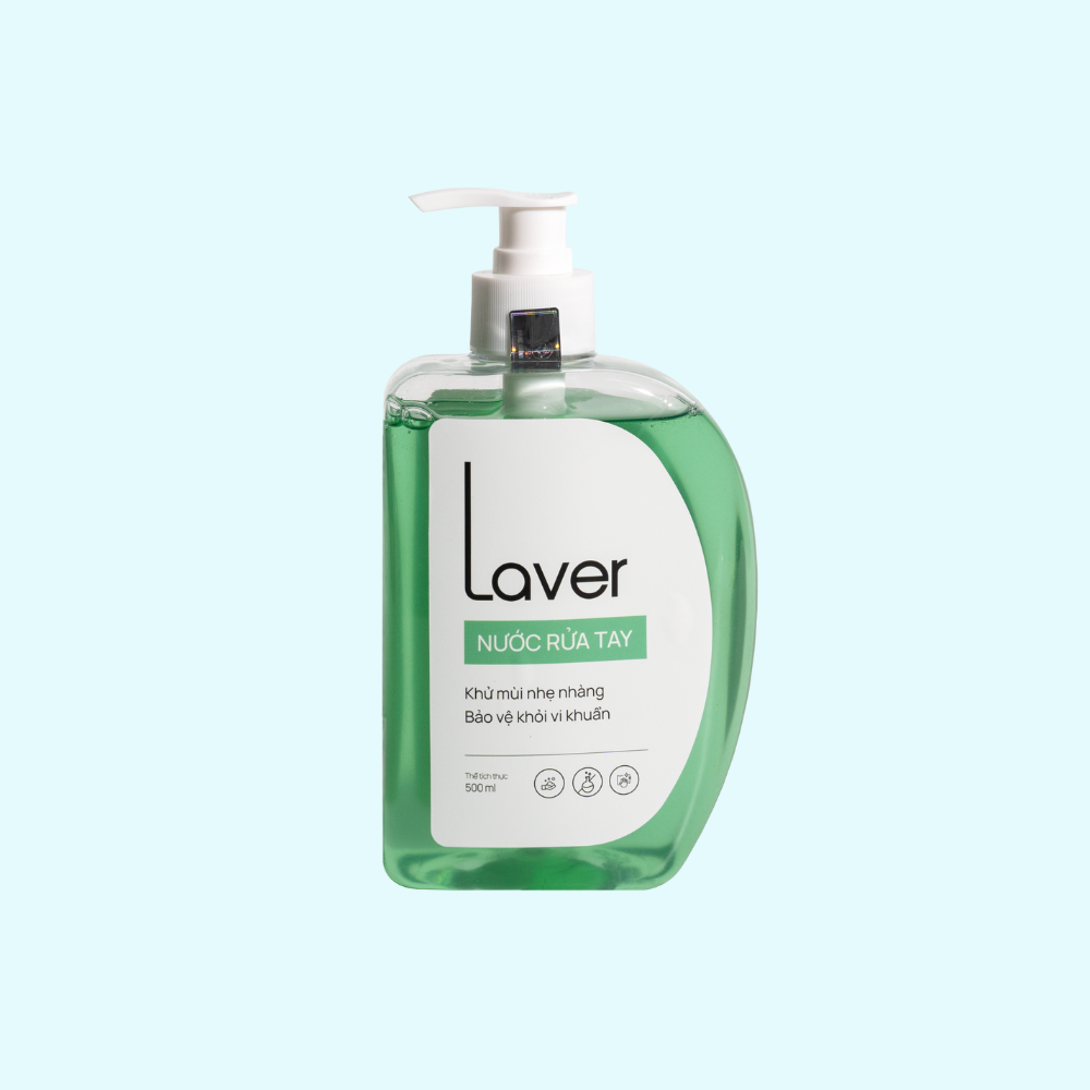 Nước Rửa Tay Laver Hương Táo, Sạch Da Tay, Khử Mùi, Kháng Khuẩn