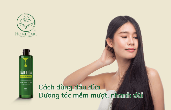 Tác dụng của dầu dừa với tóc & Cách chăm sóc tóc bằng dầu dừa