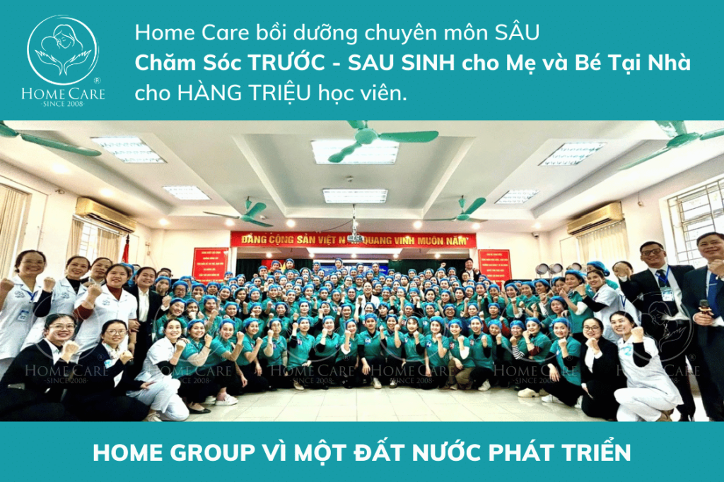 Hình ảnh học viên cùng Chủ tịch Home Group Trần Thị Mai và các Cán bộ coi thi ghi lại những tấm hình kỉ niệm sau kết thúc khóa đào tạo.
